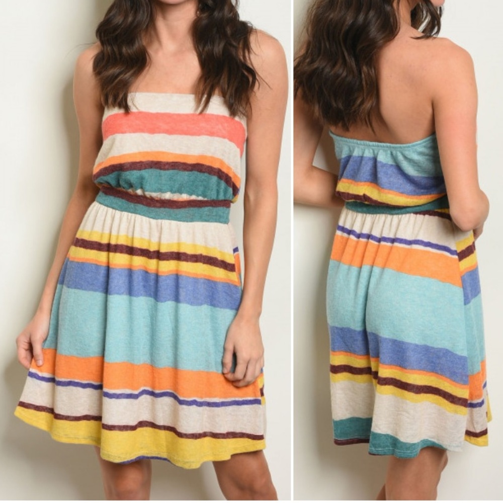GIRLY & FLIRTY OFF SHOULDER DRESS - Picture 1 of 7